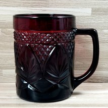 Vintage Cristal D&#39;Arques Durand 10 oz. Coffee Mug Cup Ruby Red - £10.52 GBP