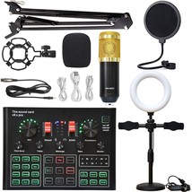Sound Card Full Set Of Condenser Wireless Microphone Suit Bm800 Microphone - £111.80 GBP