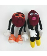 Vintage 1988 Applause Set of 2 California Raisins  Bendable 5.5&quot; Plush F... - €12,78 EUR
