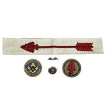 Vtg 1990&#39;s BSA Order Of The Arrow Lot Sash WWW Pin Patches Neckerchief S... - $23.75