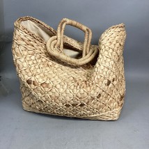 Bohemian Style Lined Woven Tote Bag - $14.84