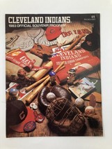 1983 MLB Cleveland Indians vs Milwaukee Brewers Official Souvenir Program - £11.17 GBP