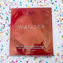 Wander Beauty Baggage Claim Gold Under Eye Mask Single Use NWOB &amp; Sealed... - $9.89