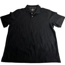 club room estate performance polo black short sleeve Shirt size L - £14.08 GBP