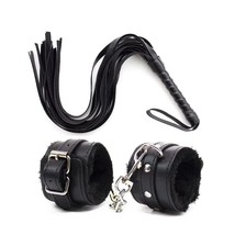 Bride to BE Bachelore Toy Handcuffs Set Of black Fur - £36.77 GBP