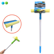 Telescopic Window Cleaner Extendable Squeegee Wiper Long Handle Washer S... - £21.15 GBP