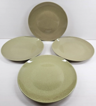 (4) Citrus Grove Green Speckled Dinner Plates Set Smooth Dining Table Dishes Lot - £37.08 GBP