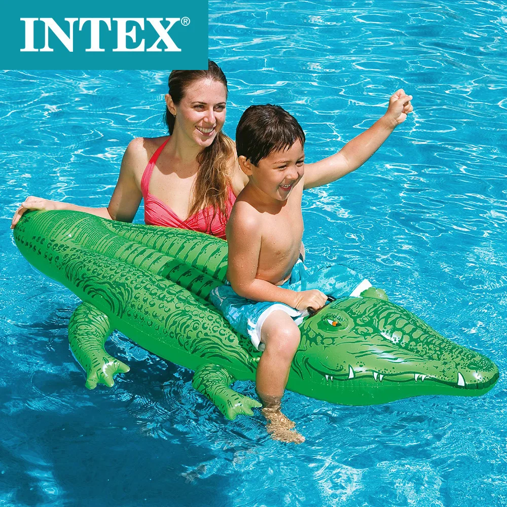 INTEX58546 Crocodile Mount Single Children&#39;s Water Inflatable Toys Swimming - £22.17 GBP