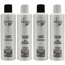 Nioxin System 1 Cleanser Shampoo &amp; Scalp Therapy Conditioner Duo 10.1 oz (2 SET) - £30.48 GBP