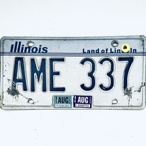 1985 United States Illinois Land of Lincoln Passenger License Plate AME 337 - £6.65 GBP