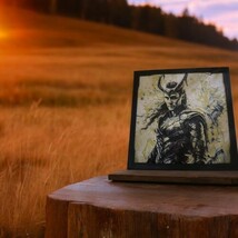 Loki Art Piece 3D Printed HueForge - With FRAME! 3D ART - $25.73