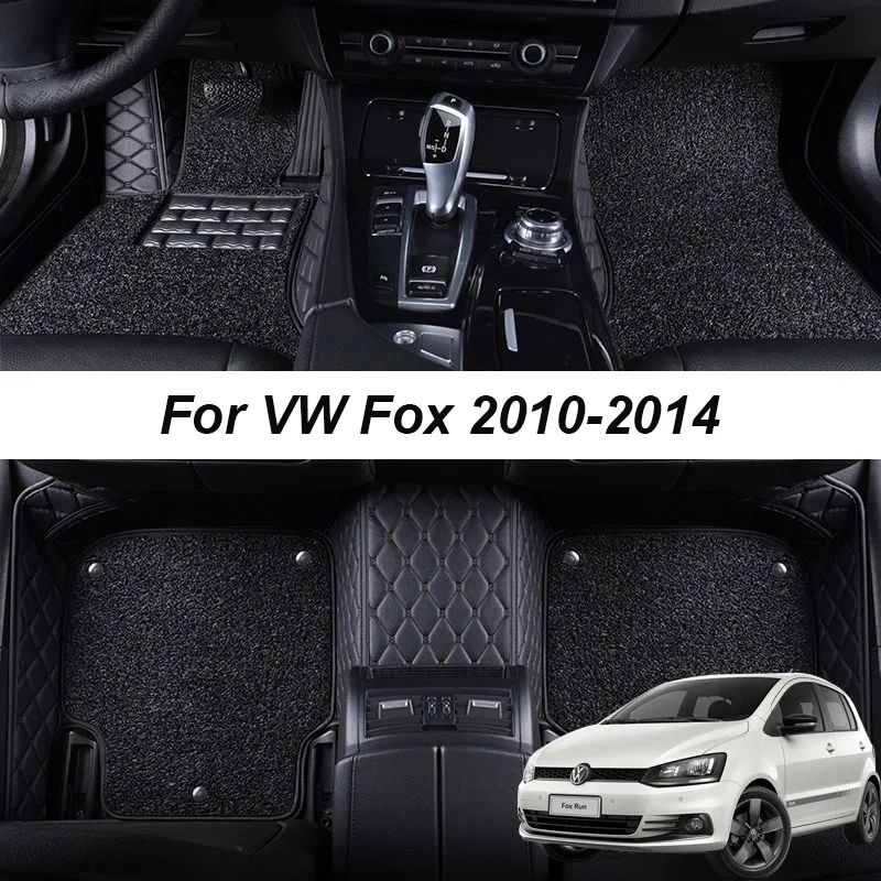 R leather interior parts customized car floor mats for vw volkswagen fox 2010 2011 2012 thumb200