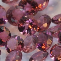 One Pink Tourmaline Accent Gem 2.5 mm Diamond Cut Round Average .06 carat each - £1.27 GBP