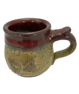 Artisan Stoneware Studio Pottery Speckled Glazed Small Mug 7 oz Signed C... - £22.72 GBP