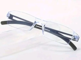 Lightweight ~ Translucent ~ Plastic ~ Reading Glasses ~ +2.50 ~ BLACK Temples - £11.04 GBP