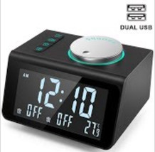 ANJANK Alarm DIGITAL CLOCK USB Charging RADIO CLOCK Display CLOCK Priced... - $29.00