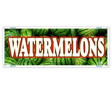 Watermelons Clearance Banner Advertising Vinyl Flag Sign Inv - £24.70 GBP