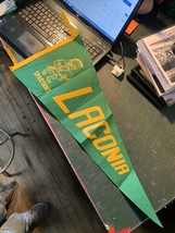 Laconia Spartans Wisconsin high school felt Vintage Pennant 29 x 11.5 gr... - $24.99