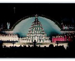 Singing Christmas Tree Glee Club Fort Myers Florida FL UNP Chrome Postca... - $4.42
