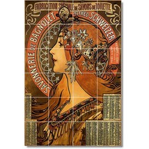 Alphonse Mucha Poster Art Painting Ceramic Tile Mural BTZ06611 - £189.61 GBP+