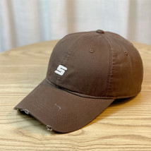 Original Design Embroidered S Letter Soft Top Sports Baseball Cap Men&#39;s Simple R - £9.58 GBP