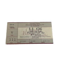 2001 B. B. KING &amp; Bobby Blue Bland Concert Ticket Stub Count Basie Theater 2/3 - £7.73 GBP