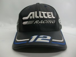 Alltel Racing 12 Ryan Newman Nascar Hat Black Leather Hook Loop Baseball Cap USA - £23.59 GBP