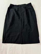 Sag Harbor Women's Rear Zip & Slit Pull-On Pencil Skirt Measured Waist 26" image 2