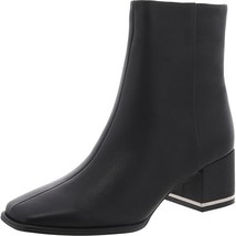 Kenneth Cole Edie Black Leather Block Heel Ankle Booties Size 7M - $40.00