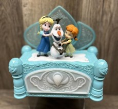 Frozen Music Box Jewelry Box Elsa Anna Olaf Moveable Snowman Do You Wanna Build - £12.68 GBP