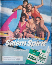 1986 Salem Vintage Print Ad You&#39;ve Got What It Takes Smoking Tobacco Nic... - $12.55