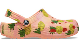 Crocs Women&#39;s Classic Retro Resort Clog - Papaya/Multi M8/W10 - £44.83 GBP