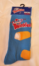 Hostess Twinkies Men&#39;s Novelty Crew Socks Blue 1 Pair Shoe Size 6-12 - £9.11 GBP