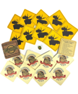 Moosehead Canadian Lager Vtg Pin +19 Beer Coaster Lot 1999 Summer Camp R... - £28.22 GBP