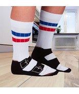 Socks and Sandals Print Socks, Funny Socks, Stocking Filler, Unique Gag ... - $10.12