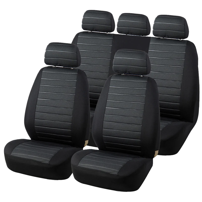 Full Set Car Seat Cover Universal Airbag Compatible Car Interiors Polyester - $56.64+