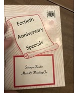 Stamps Baxter VTG PB Hymnal Song Book Fortieth Anniversary Specials 1966... - $12.00