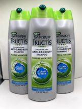 Lot of 3 Garnier Fructis Anti Dandruff Clean &amp; Fresh Shampoo 13 Oz 384ml - £43.25 GBP