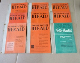 Vintage Motion Picture Herald Better Theatres Magazine Lot of 9 Magazines    14 - £290.53 GBP