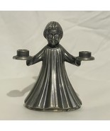 Vintage Pewter Candle Holder Choir Boy Small Figure Mini Candles Marked ... - €8,88 EUR