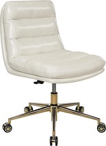 Osp Home Furnishings Legacy Mid-Century Modern Padded Scoop Office Chair With - £226.60 GBP