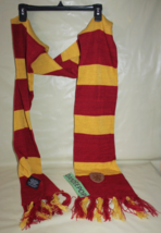 Warner Bros Harry Potter Gryffindor Yellow And Red Acrylic Scarf Costume - £23.48 GBP