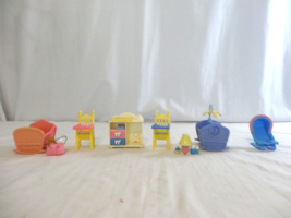 Fisher Price Loving Family Dolls Furniture  Accessories Lot Dollhouse 9 Pc - £10.14 GBP