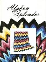 Needlecraft Shop Afghan Spendor 50 Crochet Afghan Patterns Hardcover 2000 - £9.70 GBP