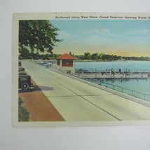 Postcard Celina Ohio West Shore Boulevard Grand Reservoir Waste Weir Antique - £7.96 GBP
