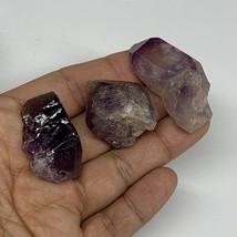 50.9g,1.3&quot;-1.7&quot;,3pcs, Natural Amethyst Crystal Rough Mineral Specimens, B11704 - £9.82 GBP