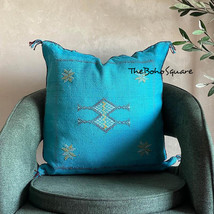 Handmade &amp; Hand-Stitched Moroccan Sabra Cactus Pillow, Moroccan Cushion,... - $64.99