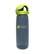 Nalgene Sustain 24oz On-The-Fly (OTF) Bottle (Charcoal w/ Lime Cap) Recy... - £12.62 GBP