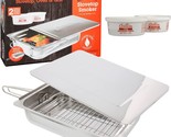 Large Stovetop Smoker By Camerons, 11&quot; X 15&quot; X 3.5&quot; Stainless Steel Smok... - $60.92