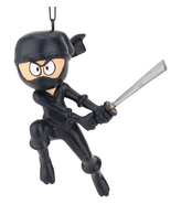 NO PACKAGING Karate Ninja with Sword Christmas Ornaments Fun Kids Orname... - $10.00